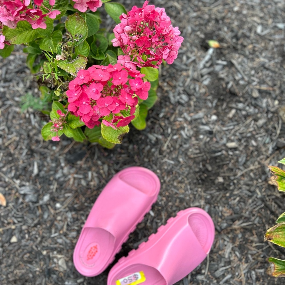 Free People Pink Slide Sandals